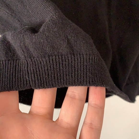 Jennifer Lopez Knit & Mock Neck Lace Top Light Sweater - Picture 8 of 11